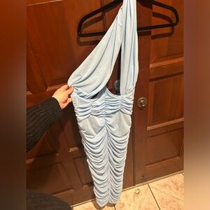 Baby blue corset dress